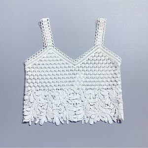LACE‎ boho cropped tank top